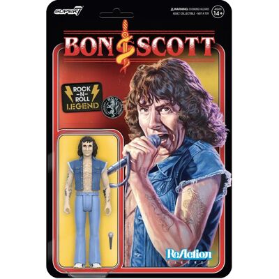 Super7 - Bon Scott - Reaktion - Bon Scott - Actionfigur - Samlarobjekt - Import från USA Super7 - Bon Scott - Reaktion - Bon Scott - Actionfigur - Samlarobjekt - Import från USA