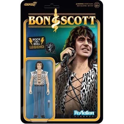 Super7 Bon Scott Leopard Print Actionfigur - Action Figure Super7 Bon Scott Leopard Print Actionfigur - Action Figure