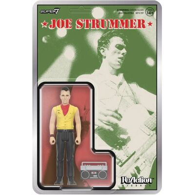Super7 Joe Strummer Actionfigur - The Clash Samling Super7 Joe Strummer Actionfigur - The Clash Samling