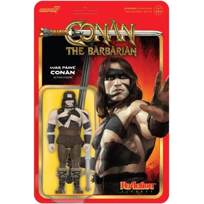 Super7 - Conan der Barbar - Reaction Wv2 - Kriegsbemalung Conan Actionfigur - Sammlerstück Super7 - Conan der Barbar - Reaction Wv2 - Kriegsbemalung Conan Actionfigur - Sammlerstück