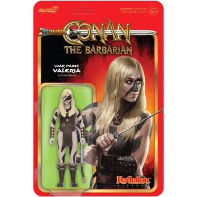 Super7 - Conan barbarzyńca - ReAction Wv2 - Valeria (Wojenne farby) - Figurka akcji Super7 - Conan barbarzyńca - ReAction Wv2 - Valeria (Wojenne farby) - Figurka akcji