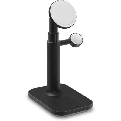 Mophie - 3-In-1 Extendable MagSafe - Black - Charging Stand Mophie - 3-In-1 Extendable MagSafe - Black - Charging Stand