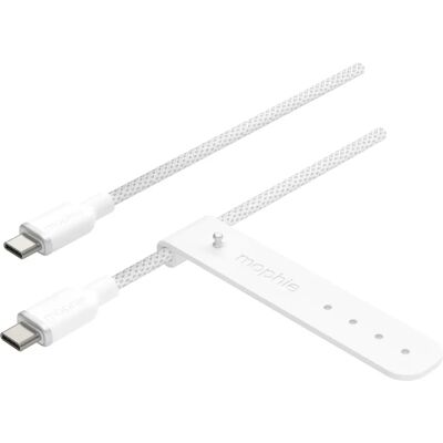 Mophie USB-C Kabel - 2m Weiß Geflochten - USB Kabel Mophie USB-C Kabel - 2m Weiß Geflochten - USB Kabel