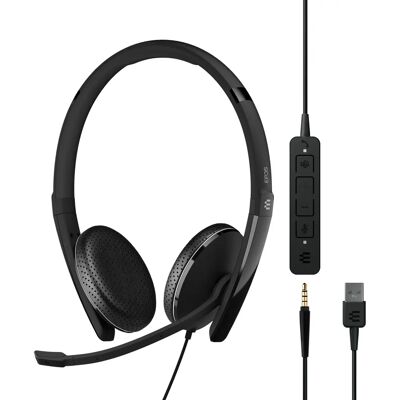 EPOS Sennheiser 165T Kabelgebundenes On-ear Stereo-Headset - Binaural - E EPOS Sennheiser 165T Kabelgebundenes On-ear Stereo-Headset - Binaural - E