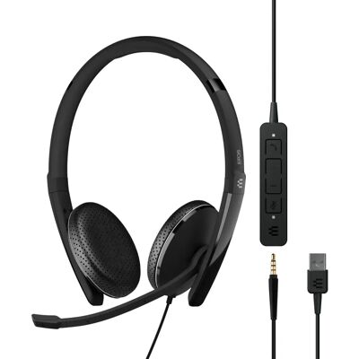 Casque EPOS Sennheiser ADAPT 165 USB II - Suppression du bruit, Stéréo, Microphone - Publicité Casque EPOS Sennheiser ADAPT 165 USB II - Suppression du bruit, Stéréo, Microphone - Publicité