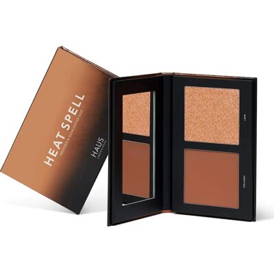 Haus Laboratories by Lady Gaga - Duo de Bronzer y Iluminador - Brillo sin Costuras - 4.318x15.24x11.938 cm Haus Laboratories by Lady Gaga - Duo de Bronzer y Iluminador - Brillo sin Costuras - 4.318x15.24x11.938 cm