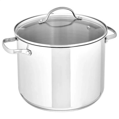 Basics ST1903223 - Kochtopf - Silber - 7,6 L - Für alle Kochfelder geeignet Basics ST1903223 - Kochtopf - Silber - 7,6 L - Für alle Kochfelder geeignet