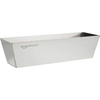 Amazon Basics Piastra per malta in acciaio inossidabile - 30,48 cm - Argento - Piastra per malta Amazon Basics Piastra per malta in acciaio inossidabile - 30,48 cm - Argento - Piastra per malta