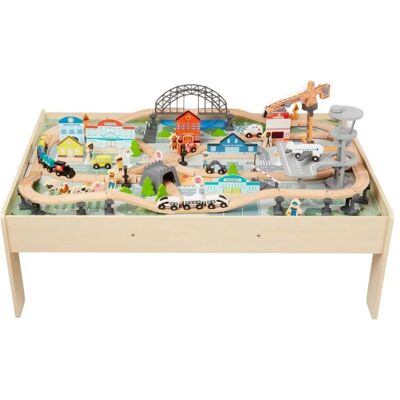Basics 838385 Ensemble de train en bois multicolore - Jeu de train Basics 838385 Ensemble de train en bois multicolore - Jeu de train