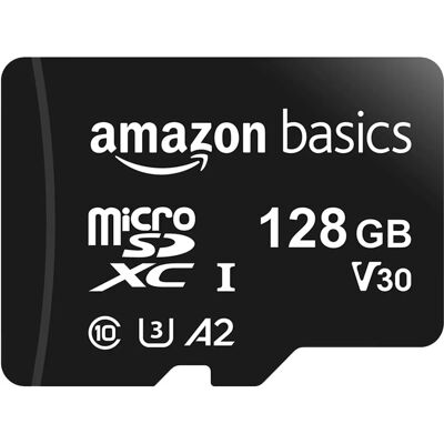 Carte Micro SD Amazon Basics 128GB - Reconditionnée A+ - Publicité Carte Micro SD Amazon Basics 128GB - Reconditionnée A+ - Publicité