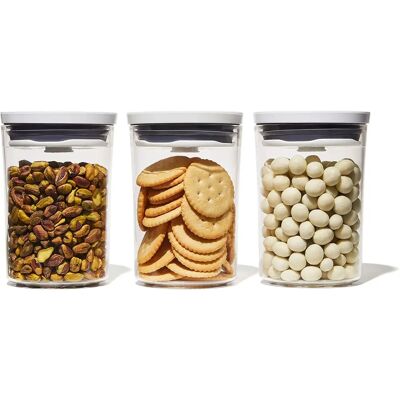 Ensemble de bocaux ronds mini OXO Good Grips POP - Rangement cuisine Ensemble de bocaux ronds mini OXO Good Grips POP - Rangement cuisine