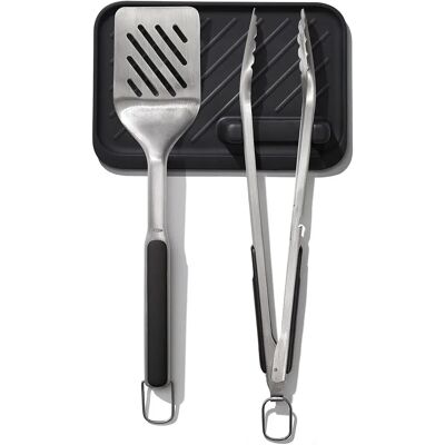 Oxo Good Grips Stainless Steel 3-Piece Grilling Set Oxo Good Grips Stainless Steel 3-Piece Grilling Set