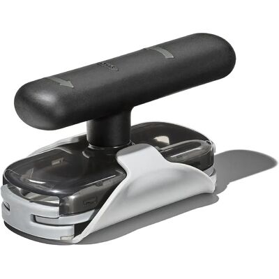 OXO Good Grips Draaiende Pot- en Flessenopener Zwart/Zilver - Blik- en Flessenopener OXO Good Grips Draaiende Pot- en Flessenopener Zwart/Zilver - Blik- en Flessenopener