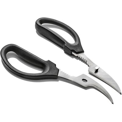 Oxo Seafood Scissors - Curved Design, Non-slip Handles - Seafood Knife Oxo Seafood Scissors - Curved Design, Non-slip Handles - Seafood Knife