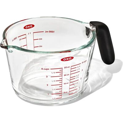 OXO Good Grips 1 Liter Glas Kookmaatje - Kookmaatje OXO Good Grips 1 Liter Glas Kookmaatje - Kookmaatje