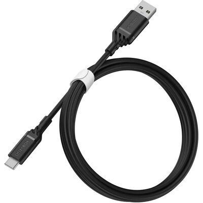 Cabo OtterBox USB A - C 1m Preto - Cabo Cabo OtterBox USB A - C 1m Preto - Cabo