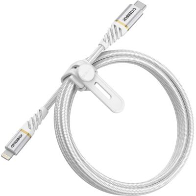 OtterBox Premium Kaapeli USB C-Lightning 1M Valkoinen Harmaa - Kaapeli OtterBox Premium Kaapeli USB C-Lightning 1M Valkoinen Harmaa - Kaapeli
