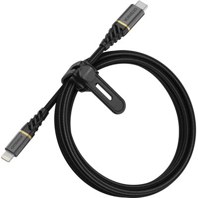 Câble de charge rapide OtterBox Lightning à USB-C noir 1M - Câble - Publicité Câble de charge rapide OtterBox Lightning à USB-C noir 1M - Câble - Publicité