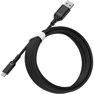 OtterBox Micro-B USB-kaapeli - 3M - Musta OtterBox Micro-B USB-kaapeli - 3M - Musta