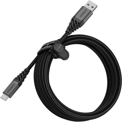 Câble USB A à USB-C Otterbox - 3m Noir Câble USB A à USB-C Otterbox - 3m Noir