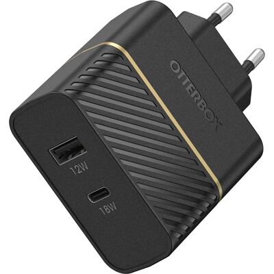 Carregador de Parede OtterBox EU 30W - USB-C 18W + USB-A 12W - Carregador Carregador de Parede OtterBox EU 30W - USB-C 18W + USB-A 12W - Carregador