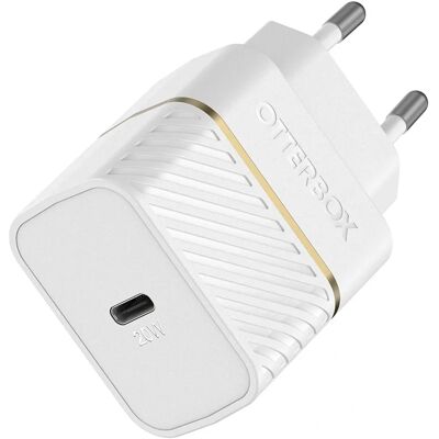 OtterBox EU Väggladdare 20W - USB-C 20W USB-PD - Vit OtterBox EU Väggladdare 20W - USB-C 20W USB-PD - Vit