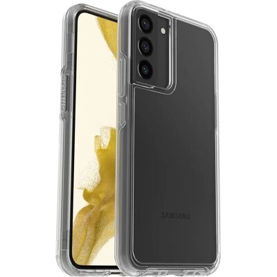 Coque arrière robuste antimicrobienne Otterbox Symmetry pour Samsung Galaxy S22+ Transparent - Publicité Coque arrière robuste antimicrobienne Otterbox Symmetry pour Samsung Galaxy S22+ Transparent - Publicité