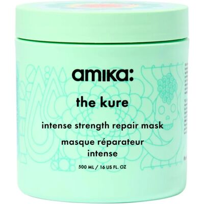 Amika The Kure Masque Réparateur de Liaisons - Après-Shampooing 500ml - Publicité Amika The Kure Masque Réparateur de Liaisons - Après-Shampooing 500ml - Publicité
