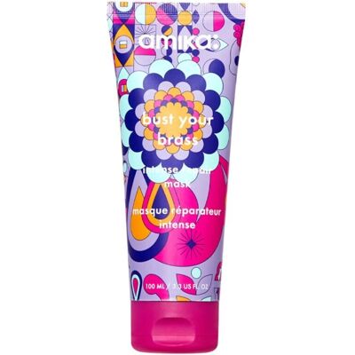 Amika Bust Your Brass Cool Blonde Intense Repair Hair Mask - 100ml Amika Bust Your Brass Cool Blonde Intense Repair Hair Mask - 100ml