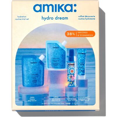 Amika Hydro Dream - Ensemble Routine Hydratante - Publicité Amika Hydro Dream - Ensemble Routine Hydratante - Publicité