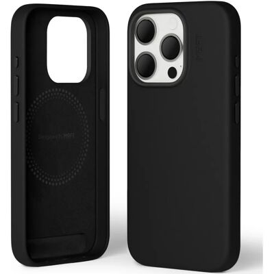 Capa de Couro Vegano para iPhone 15 Pro - Proteção da lente da câmera Capa de Couro Vegano para iPhone 15 Pro - Proteção da lente da câmera