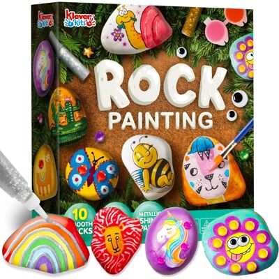 Kit de Pintura em Pedra Joyin - Atividades para Crianças 6-12 Anos Kit de Pintura em Pedra Joyin - Atividades para Crianças 6-12 Anos