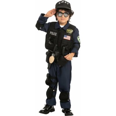 Spooktacular Creations WP-MOQX-30V6 Fantasia de policial para crianças - Médio (8-10 anos) - Fantasia Spooktacular Creations WP-MOQX-30V6 Fantasia de policial para crianças - Médio (8-10 anos) - Fantasia