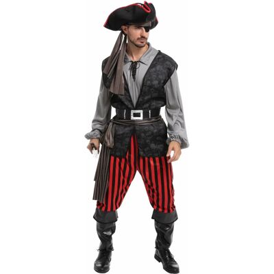 Déguisement de pirate Spooktacular Creations SPO-BW-20741-L pour adultes - Publicité Déguisement de pirate Spooktacular Creations SPO-BW-20741-L pour adultes - Publicité