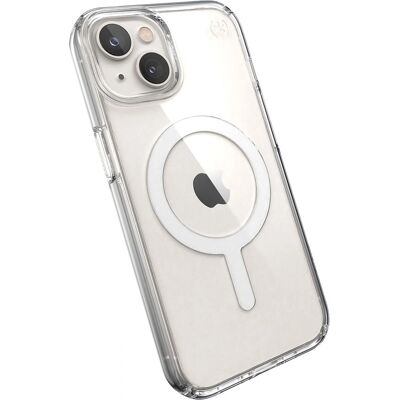 Coque transparente Speck Presidio Perfect-Clear avec MagSafe - Publicité Coque transparente Speck Presidio Perfect-Clear avec MagSafe - Publicité