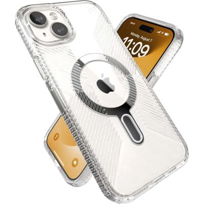Speck Presidio Perfect-Clear Grip ClickLock & MagSafe - iPhone skal - Serene Silver Speck Presidio Perfect-Clear Grip ClickLock & MagSafe - iPhone skal - Serene Silver