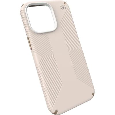Speck Presidio2 Grip - Coque pour iPhone 15 Pro Max (Os Blanchi / Or Héritage / Marron Noisette) Speck Presidio2 Grip - Coque pour iPhone 15 Pro Max (Os Blanchi / Or Héritage / Marron Noisette)
