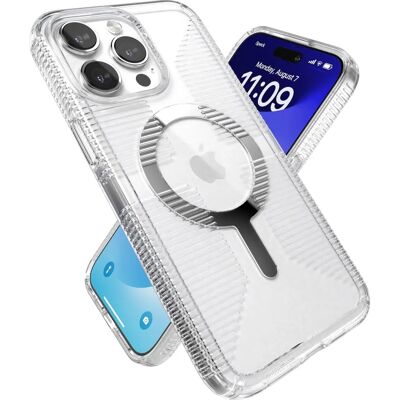 Speck iPhone 15 Pro Max Transparant / Chroom MagSafe Hoesje Speck iPhone 15 Pro Max Transparant / Chroom MagSafe Hoesje