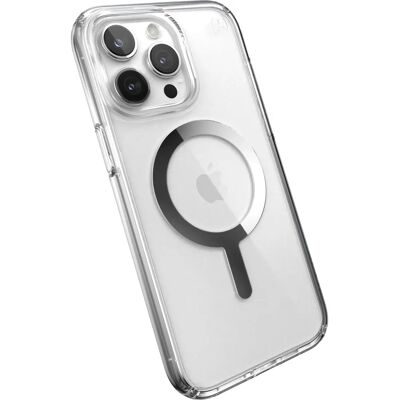 Husă Speck Presidio Perfect Clear MagSafe pentru iPhone 15 Pro Max - Serene Silver Husă Speck Presidio Perfect Clear MagSafe pentru iPhone 15 Pro Max - Serene Silver