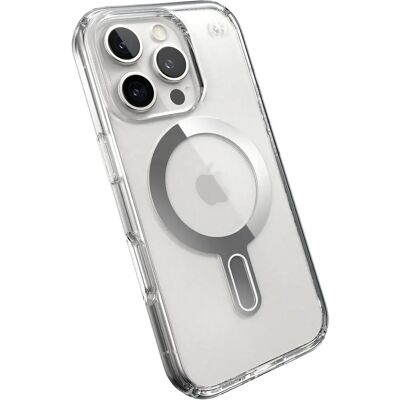 Custodia Speck Presidio antishock MagSafe per iPhone 16 Pro - Trasparente Custodia Speck Presidio antishock MagSafe per iPhone 16 Pro - Trasparente
