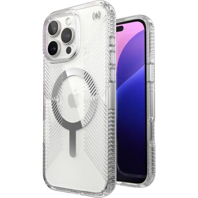Custodia Speck Presidio Perfect-Clear Grip MagSafe per iPhone 16 Pro Max Custodia Speck Presidio Perfect-Clear Grip MagSafe per iPhone 16 Pro Max