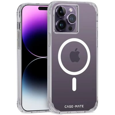 Coque Transparent Casemate Tough MagSafe pour iPhone 14 Pro Max - Publicité Coque Transparent Casemate Tough MagSafe pour iPhone 14 Pro Max - Publicité