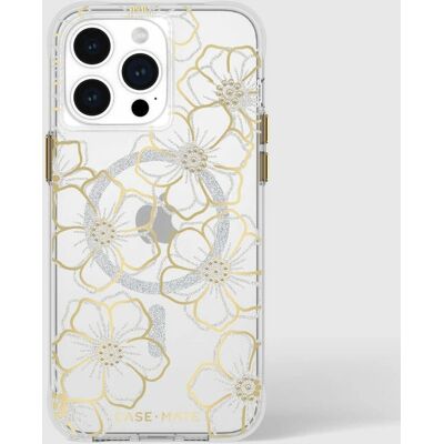 Étui Floral Gems MagSafe Case-mate pour iPhone 15 Pro Max Or - Publicité Étui Floral Gems MagSafe Case-mate pour iPhone 15 Pro Max Or - Publicité