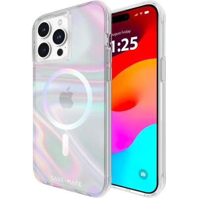 Case-Mate Zeepbel MagSafe hoesje voor iPhone 15 Pro Max - Iriserend Case-Mate Zeepbel MagSafe hoesje voor iPhone 15 Pro Max - Iriserend
