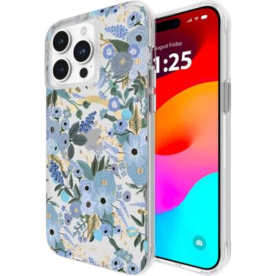 Coque MagSafe Rifle Paper Co iPhone 15 Pro Max Garden Party Bleu - Publicité Coque MagSafe Rifle Paper Co iPhone 15 Pro Max Garden Party Bleu - Publicité
