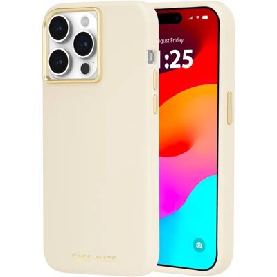 Coque Case Mate iPhone 15 Pro Max - Beige - Résistant aux rayures - Publicité Coque Case Mate iPhone 15 Pro Max - Beige - Résistant aux rayures - Publicité