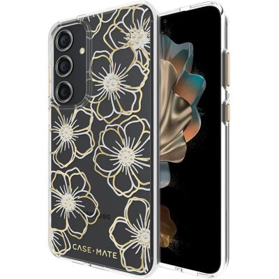 Coque pour Samsung Galaxy S24+ - Case-Mate Floral Gems - Or - Publicité Coque pour Samsung Galaxy S24+ - Case-Mate Floral Gems - Or - Publicité