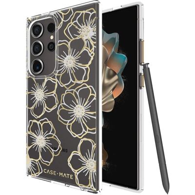 Case-Mate Floral Gems - Samsung Galaxy S24 Ultra - Gold Case-Mate Floral Gems - Samsung Galaxy S24 Ultra - Gold
