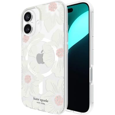 Kate Spade New York Hollyhock Floral Protective MagSafe Case for iPhone 16 Kate Spade New York Hollyhock Floral Protective MagSafe Case for iPhone 16