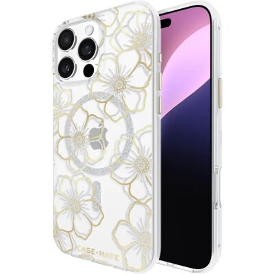 Case-Mate Floral Gems voor iPhone 16 Pro Max - MagSafe Case-Mate Floral Gems voor iPhone 16 Pro Max - MagSafe